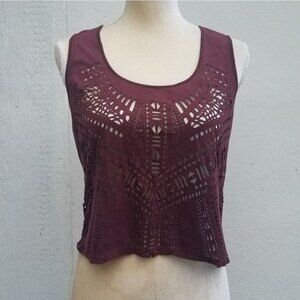 Sam Edelman lazer cutout top size small